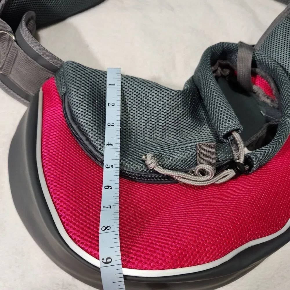 Yudodo Pet Carrier Bag Dog Cat Travel Bag Padded Strap Small Color Pink And Gray